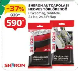 Auchan SHERON Autóápolási Nedves Törlőkendő ajánlat