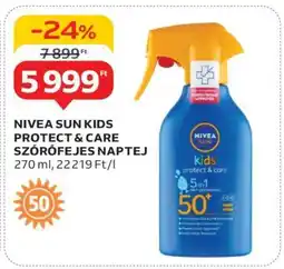 Auchan NIVEA SUN KIDS PROTECT & CARE SZÓRÓFEJES NAPTEJ ajánlat