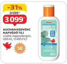 Auchan AUCHAN KEDVENC NAPVÉDŐ TEJ ajánlat