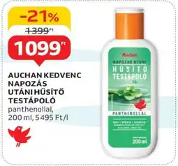 Auchan AUCHAN KEDVENC NAPOZÁS UTÁNI HŰSÍTŐ TESTÁPOLÓ ajánlat