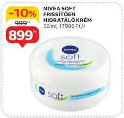 Auchan NIVEA SOFT FRISSÍTŐEN HIDRATÁLÓ KRÉM ajánlat