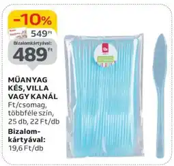 Auchan Műanyag kés, villa vagy kanál ajánlat