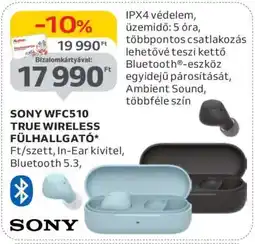 Auchan SONY WFC510 TRUE WIRELESS FÜLHALLGATÓ ajánlat