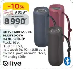 Auchan QILIVE 600127704 Bluetooth Hangszóró ajánlat