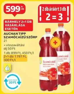 Auchan AUCHAN TIPP SZAMÓCAÍZÚ SZÖRP ajánlat