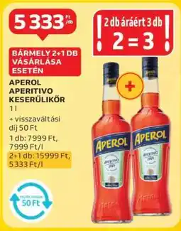Auchan APEROL APERITIVO KESERŰLIKŐR ajánlat