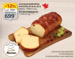Auchan AUCHAN KEDVENC MAZSOLÁS KALÁCS ajánlat