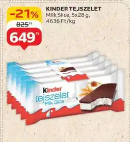 Auchan KINDER Tejszelet ajánlat