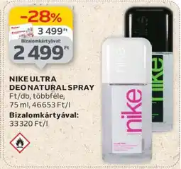 Auchan NIKE ULTRA DEO NATURAL SPRAY ajánlat