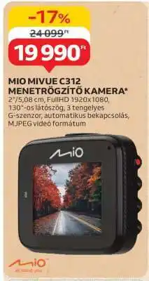 Auchan MIO MiVue C312 Menetrögzítő Kamera ajánlat