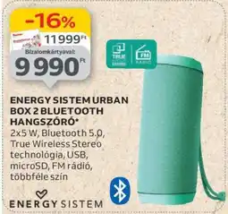 Auchan ENERGY SISTEM URBAN BOX 2 BLUETOOTH HANGSZÓRÓ ajánlat