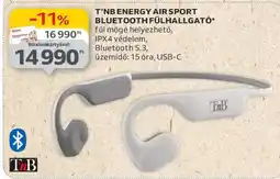 Auchan T'nB Energy Air Sport Bluetooth Fülhallgató ajánlat