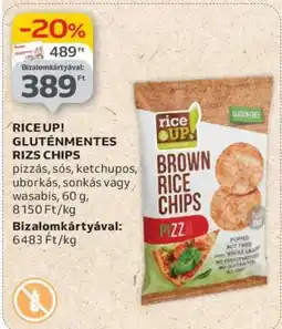 Auchan RICE UP! GLUTÉNMENTES RIZS CHIPS ajánlat