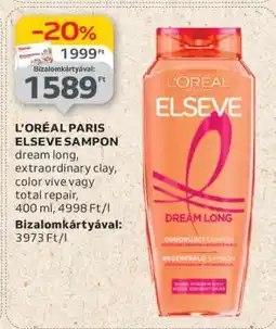 Auchan L'Oréal Paris Elseve Sampon ajánlat