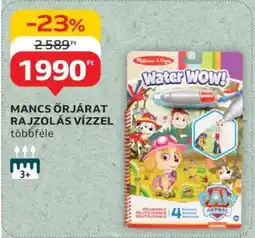 Auchan MANCS ŐRJÁRAT RAJZOLÁS VÍZZEL ajánlat