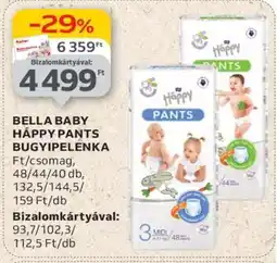Auchan BELLA BABY HAPPY PANTS BUGYIPELENKA ajánlat