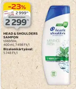 Auchan HEAD & SHOULDERS Sampon ajánlat