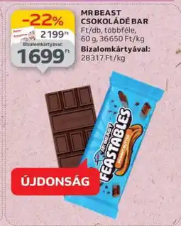Auchan MR BEAST CSOKOLÁDÉ BAR ajánlat