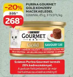 Auchan PURINA GOURMET GOLD KONZERV MACSKAELEDEL ajánlat