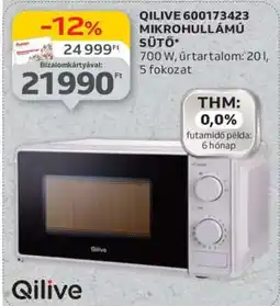 Auchan QILIVE 600173423 MIKROHULLÁMÚ SÜTŐ ajánlat