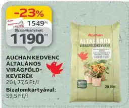 Auchan AUCHAN KEDVENC ÁLTALÁNOS VIRÁGFÖLD-KEVERÉK ajánlat
