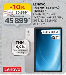 Auchan LENOVO TAB M9 (TB310FU) TABLET ajánlat