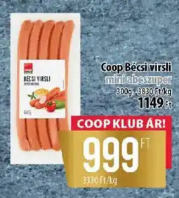 Coop Coop Bécsi virsli ajánlat