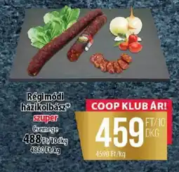 Coop Régimódi házikolbász ajánlat