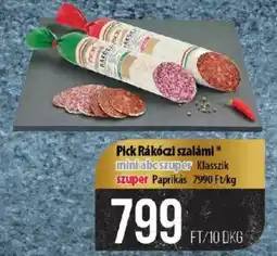 Coop Pick Rákóczi szalámi ajánlat