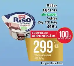 Coop Müller tejberizs ajánlat