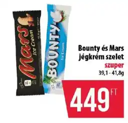 Coop Bounty és Mars jégkrém szelet ajánlat