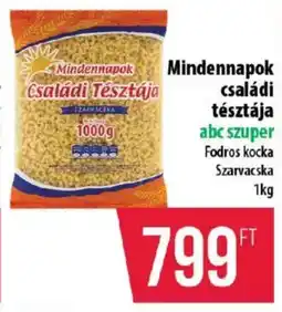 Coop Mindennapok családi tésztája ajánlat
