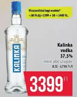 Coop Kalinka vodka 37,5% ajánlat