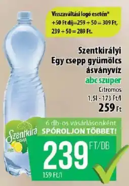 Coop Szentkirályi Egy csepp gyümölcs ásványvíz ajánlat