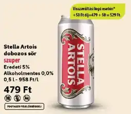 Coop Stella Artois dobozos sör ajánlat