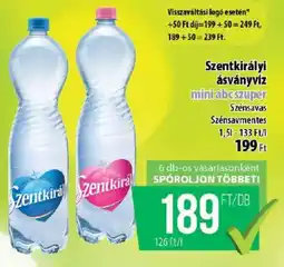 Coop Szentkirályi ásványvíz ajánlat