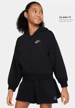 Intersport NIKE sportswear lány kapucnis felső ajánlat