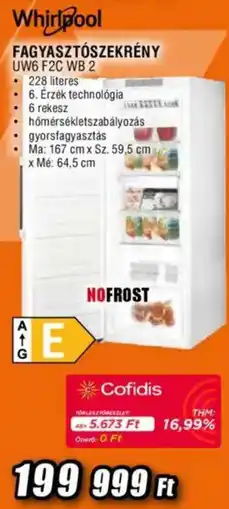 Expert Whirlpool Fagyasztószekrény UW6 F2C WB 2 ajánlat