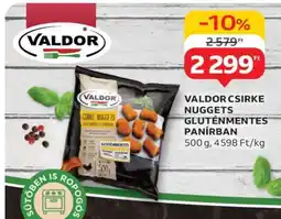 Auchan Valdor Csirke Nuggets Gluténmentes Panírban ajánlat
