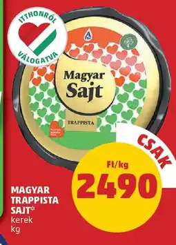 PENNY Atej magyar trappista sajt ajánlat