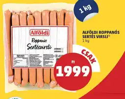 PENNY Alföldi roppanós sertés virsli ajánlat
