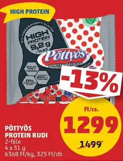 PENNY Pöttyös protein rudi ajánlat