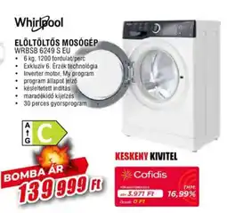Expert Whirlpool Elöltöltős mosógép WRBSB 6249 S EU ajánlat