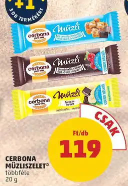 PENNY Cerbona müzliszelet ajánlat