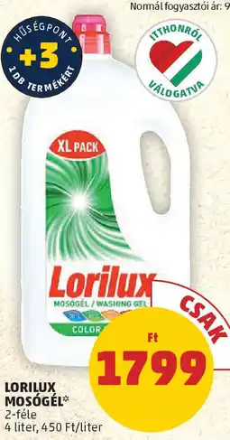 PENNY Lorilux mosógél ajánlat