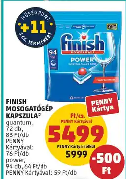 PENNY Finish mosogatógép kapszula ajánlat
