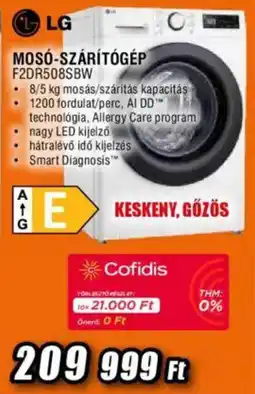 Expert LG Mosó-szárítógép F2DR508SBW ajánlat