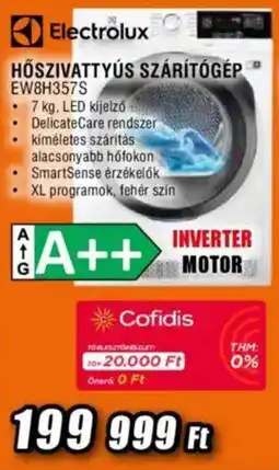 Expert Electrolux Hőszivattyús szárítógép EW8H357S ajánlat