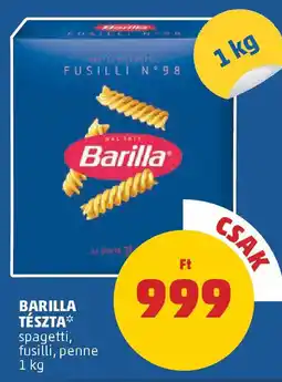 PENNY Barilla tészta ajánlat