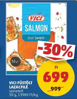 PENNY Vici füstölt lazacfilé ajánlat